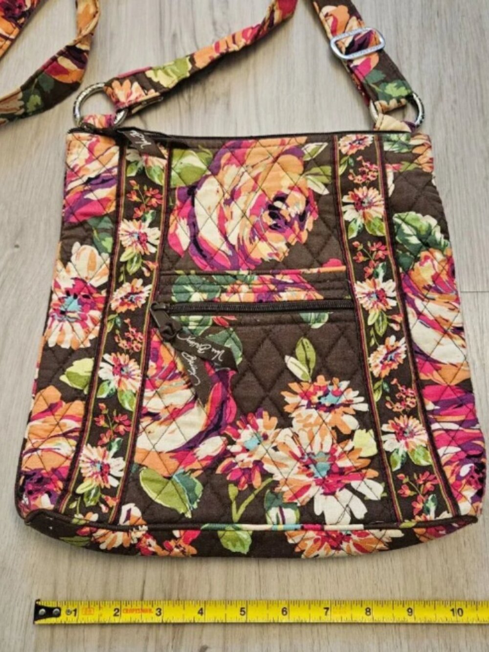 Vera Bradley Hipster Crossbody English Rose Retired Floral Bag - Picture 2 of 5